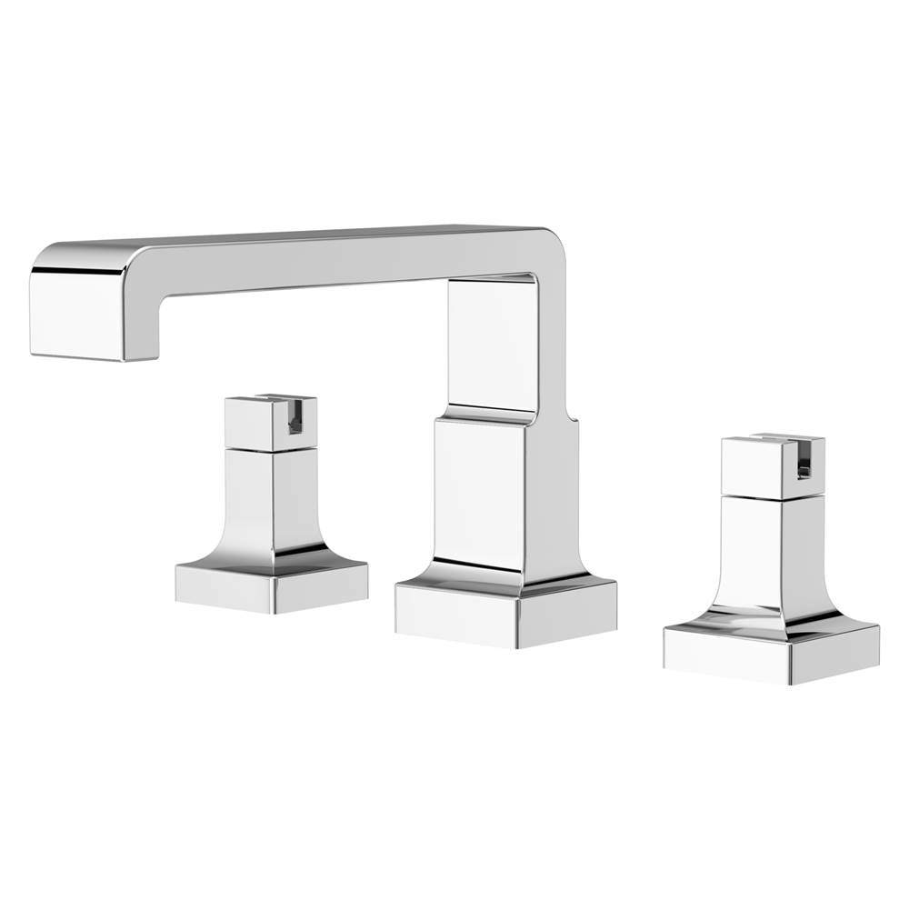Pfister - Verve 2-Handle Deck Mounted Roman Tub Trim without Handles in Polished Chrome - Polished Chrome