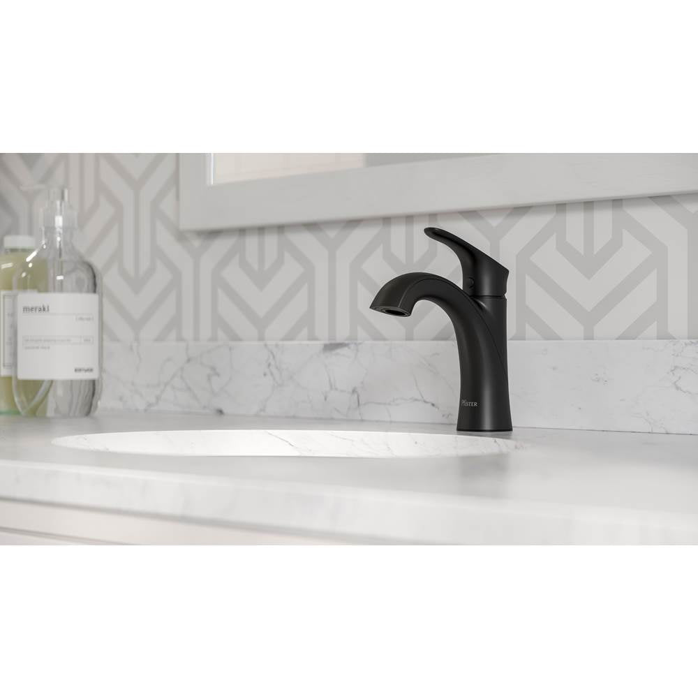 Weller Single Control Bathroom Faucet in Matte Black