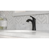 Weller Single Control Bathroom Faucet in Matte Black