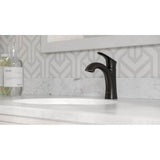 Weller Single Control Bathroom Faucet in Matte Black