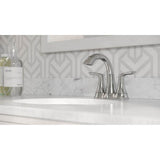 Weller 2-Handle 4'' Centerset Bath Faucet in Matte Black