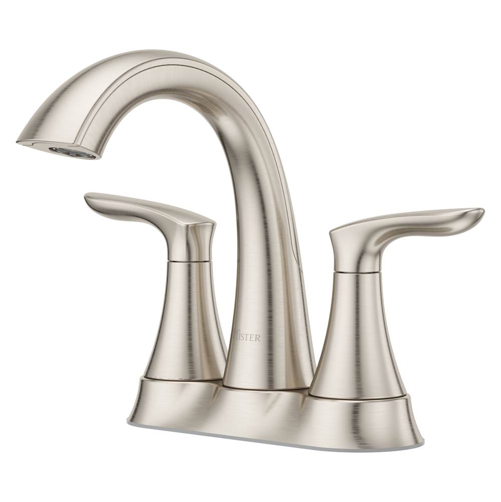 Pfister - Weller 2-Handle 4'' Centerset Bath Faucet in Brushed Nickel - Brushed Nickel