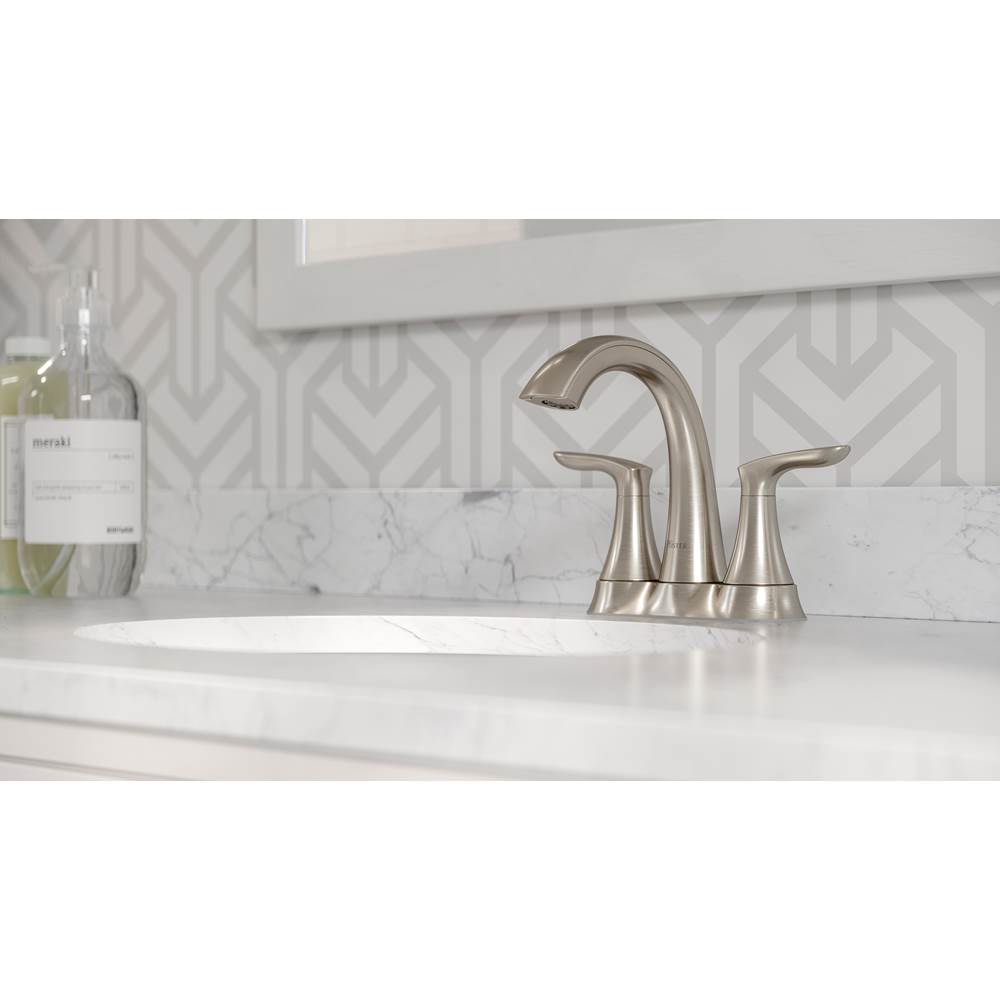 Weller 2-Handle 4'' Centerset Bath Faucet in Matte Black