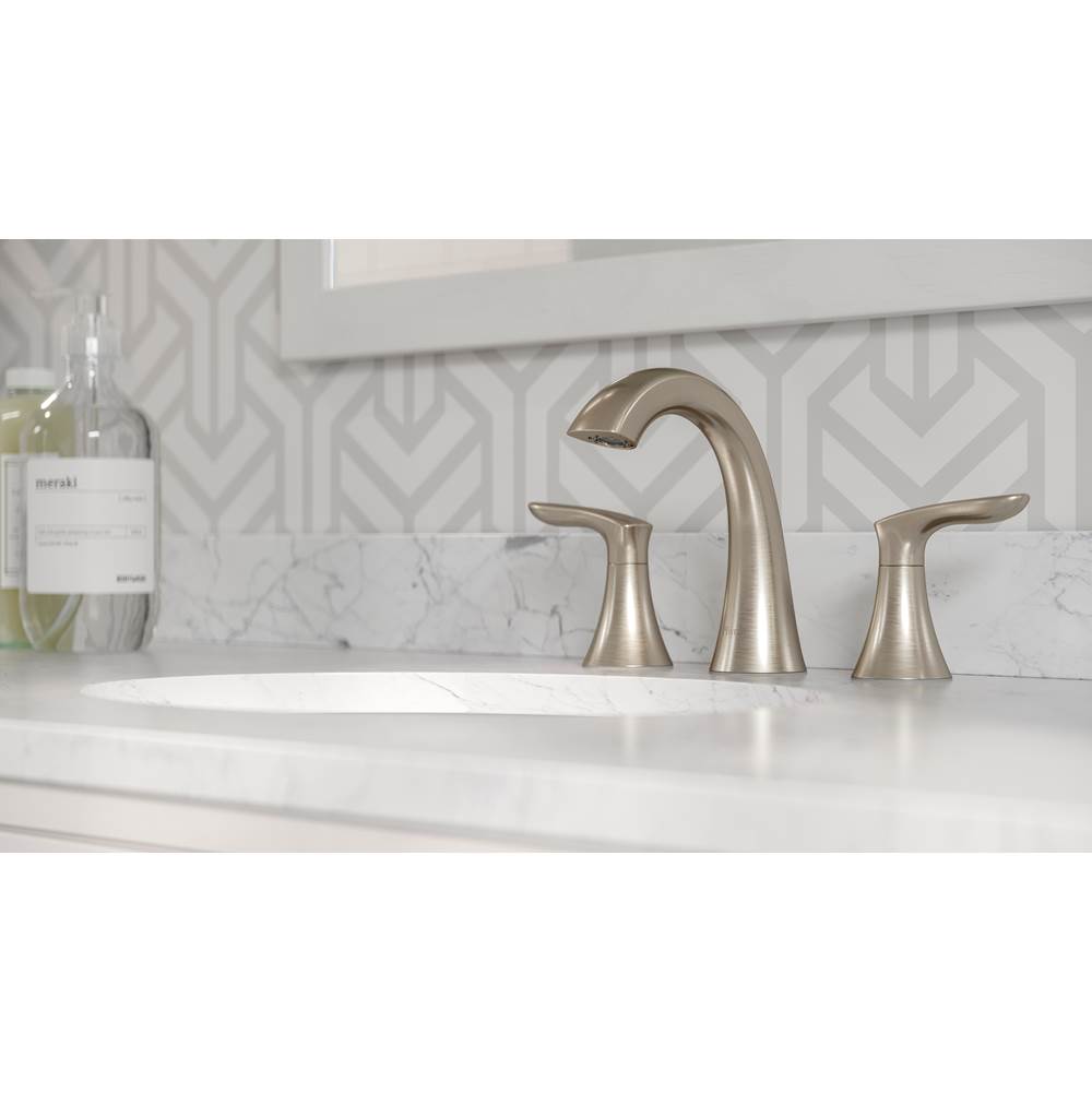 Weller 2-Handle 8 in. Widespread Bathroom Faucet in Matte Black