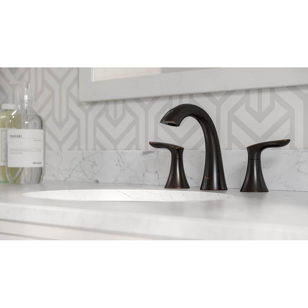 Weller 2-Handle 8 in. Widespread Bathroom Faucet in Matte Black