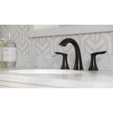 Weller 2-Handle 8 in. Widespread Bathroom Faucet in Matte Black