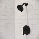 Weller 1-Handle Shower Only Trim Kit in Matte Black