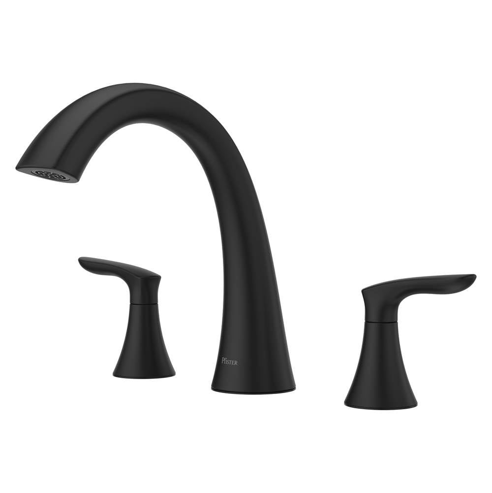 Pfister - Weller 2-Handle Roman Tub Trim in Matte Black - Matte Black