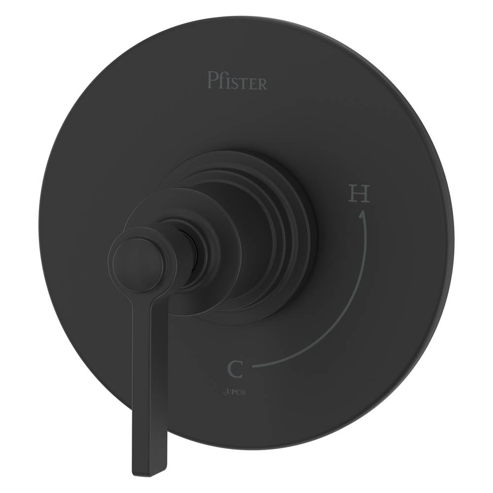 Pfister - Winter Park Shower Flange Only Trim in Spot Defense Matte Black - Spot Defense Matte Black