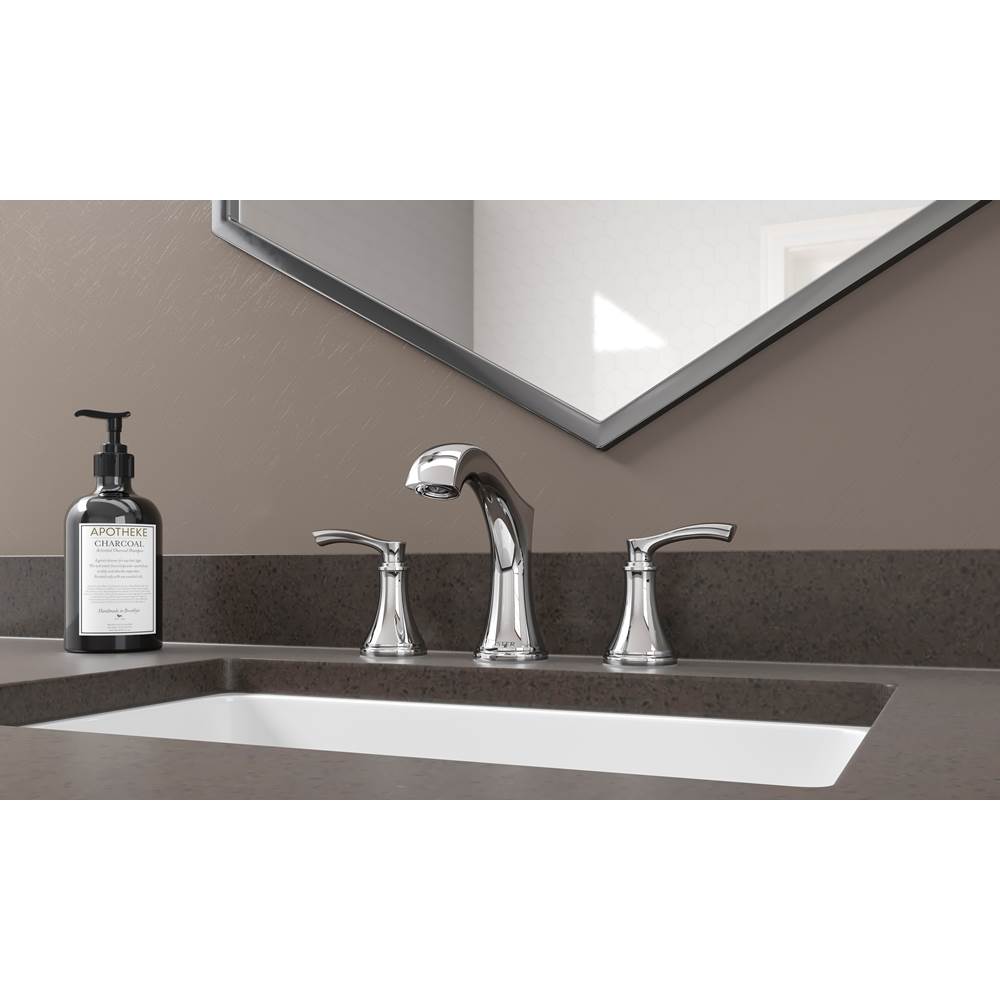 Woodbury 2-Handle 8'' Widespread Bathroom Faucet in  Polished Chrome