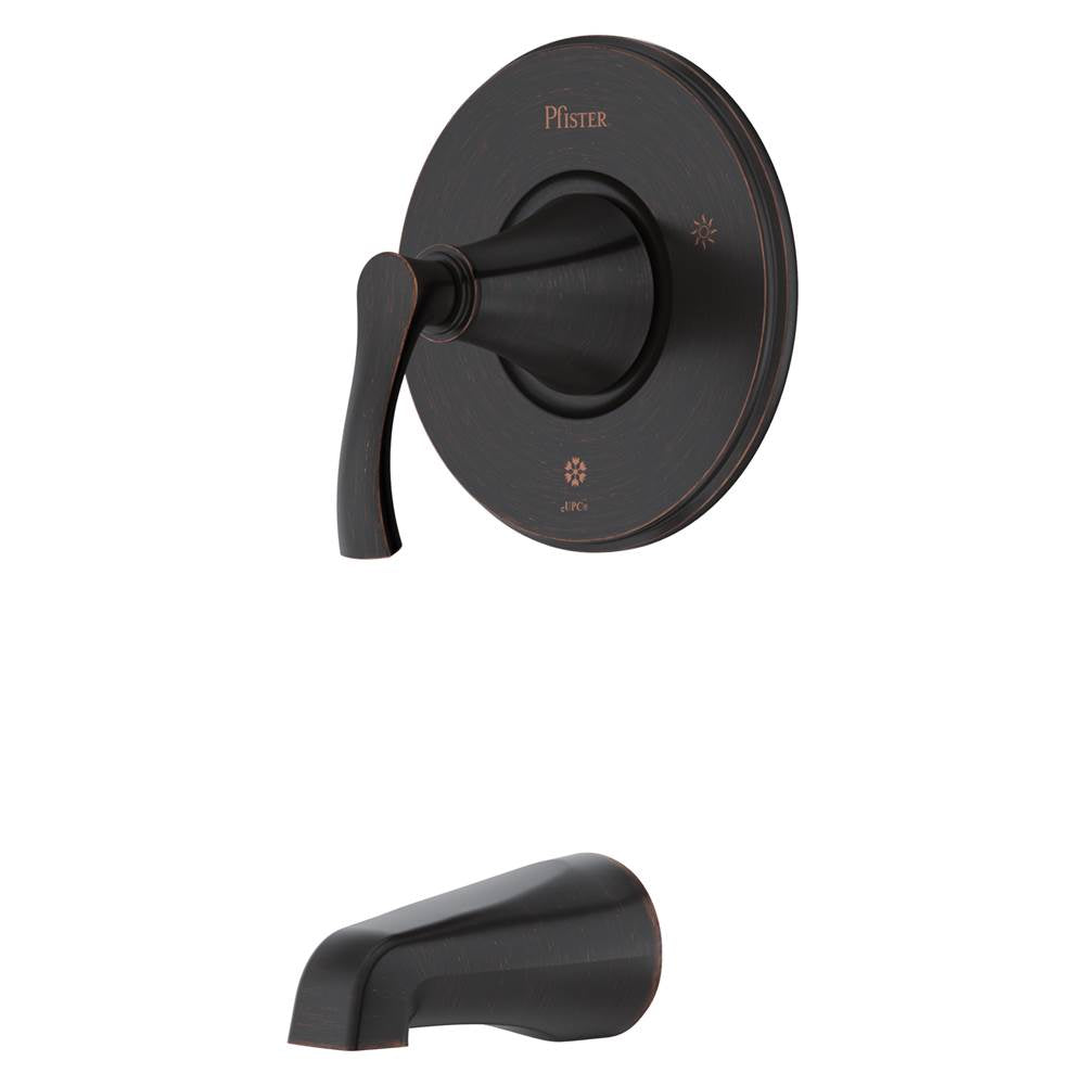 Pfister - Woodbury 1-Handle Tub Only Trim Kit in Tuscan Bronze - Tuscan Bronze