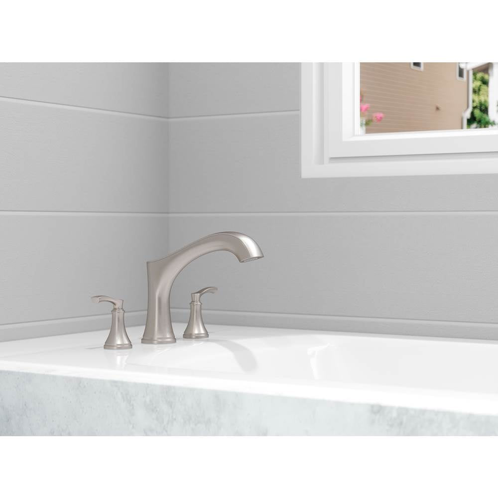 Woodbury 2-Handle Roman Tub Trim in  Polished Chrome