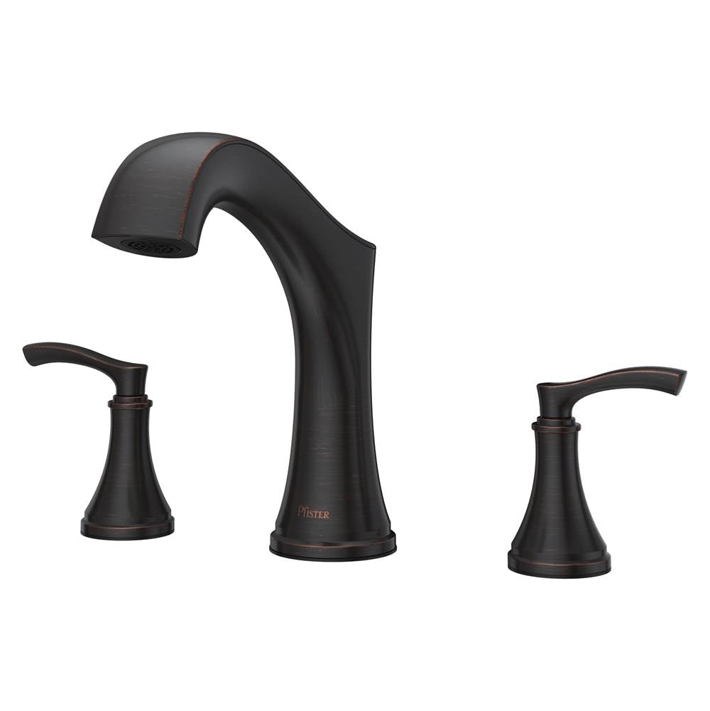 Pfister - Woodbury 2-Handle Roman Tub Trim in  Tuscan Bronze - Tuscan Bronze