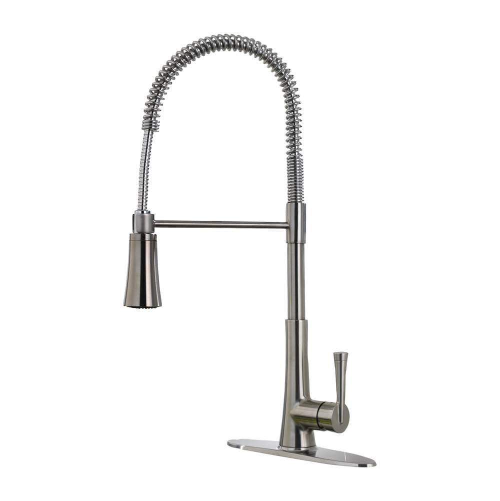 Pfister - Zuri 1-Handle Pull-Down Kitchen Faucet in Stainless Steel - Polished Chrome
