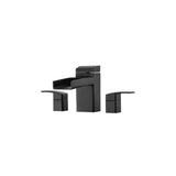 Pfister - Kenzo 2-Handle Waterfall Spout Roman Tub Trim in Matte Black - Matte Black