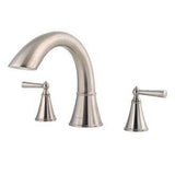 Pfister - Saxton 2-Handle Complete Roman Tub Trim in Brushed Nickel - Brushed Nickel