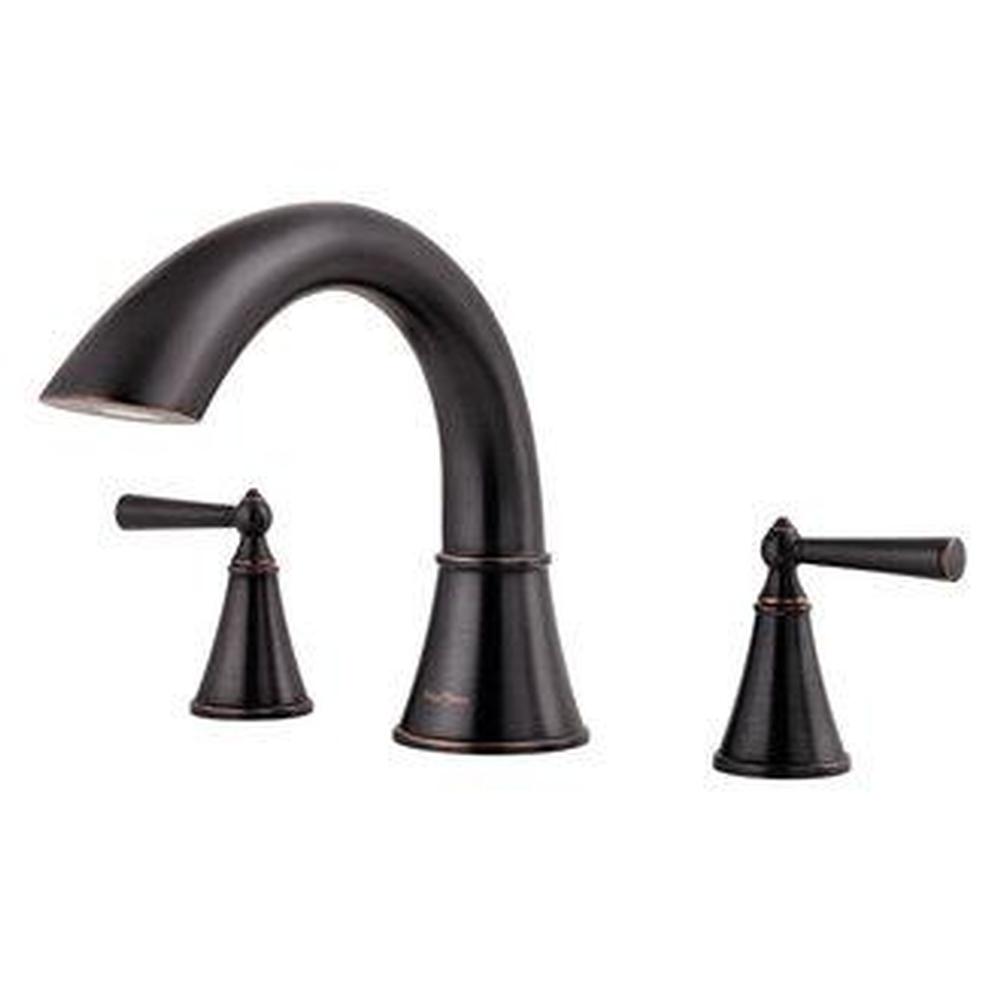 Pfister - Saxton 2-Handle Complete Roman Tub Trim in Tuscan Bronze - Tuscan Bronze