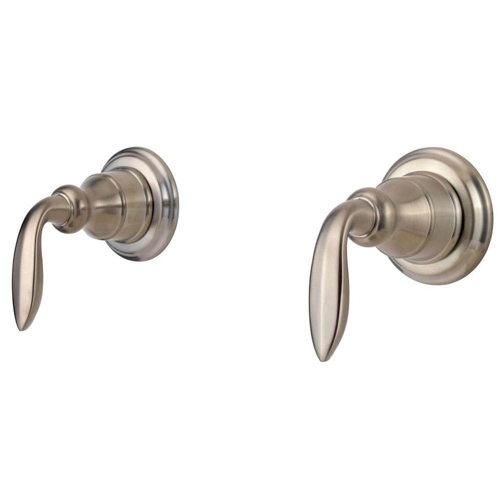 Pfister - Avalon 3-Handle Tub & Shower Faucet with Metal Lever Handles in Brushed Nickel - Brushed Nickel