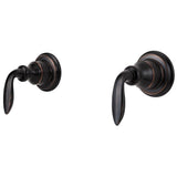 Pfister - Avalon 2-Handle Tub & Shower Metal Lever Handles & Shower Arm in Tuscan Bronze - Tuscan Bronze