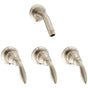 Pfister - Avalon 3-Handle Tub & Shower Faucet with Metal Lever Handles in Brushed Nickel - Brushed Nickel