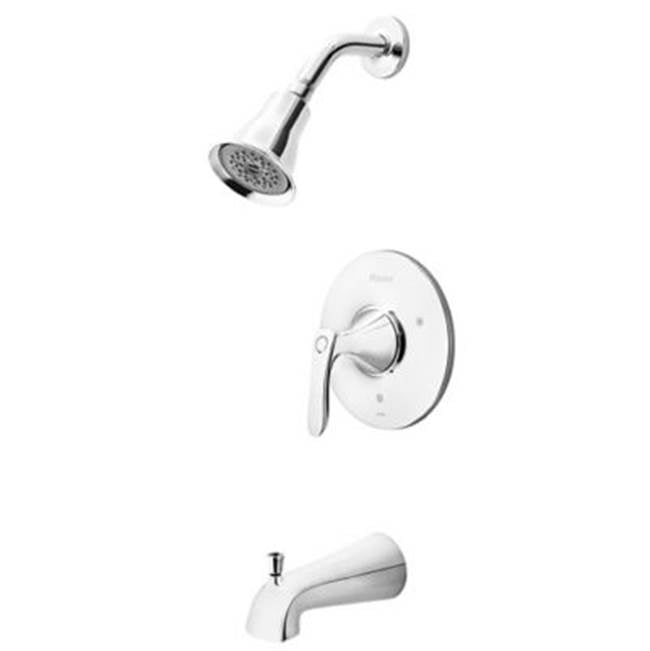 Pfister - Weller 1-Handle Tub & Shower Trim in Polished Chrome - Polished Chrome