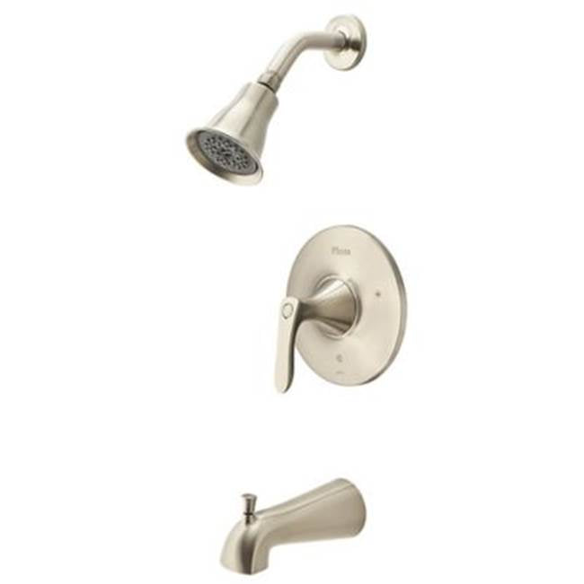 Pfister - Weller 1-Handle Tub & Shower Trim in Brushed Nickel - Brushed Nickel