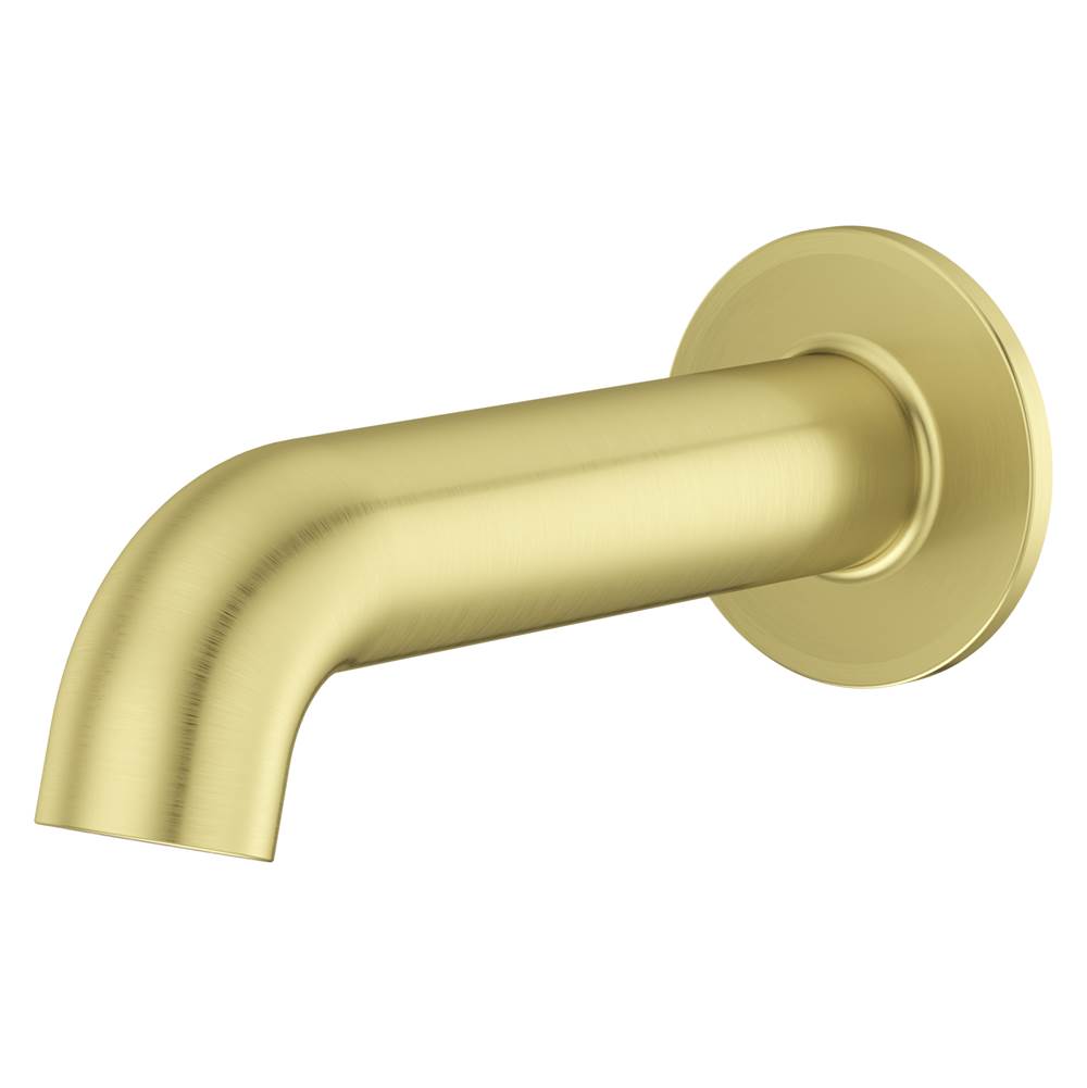 Pfister - Rounded Non-Diverting Tub Spout in Brush Gold - Brushed Gold