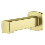 Pfister - Squared Non-Diverting Tub Spout in Matte Black - Brushed Gold