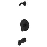 Pfister - Pfirst Modern 1-Handle Tub & Shower, Trim Only Less Showerhead in Matte Black - Matte Black