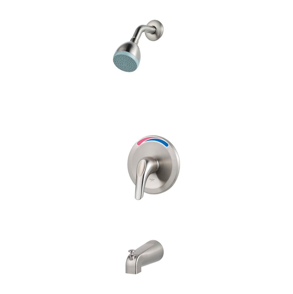 Pfister - Pfirst Series 1-Handle Tub & Shower Trim in Brushed Nickel - Brushed Nickel