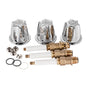 Pfister - 3-Handle Rebuild Kit with Metal Knobs - Polished Chrome