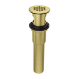 Pfister - Grid Strainer with Overflow in Brushed Gold - Brushed Gold