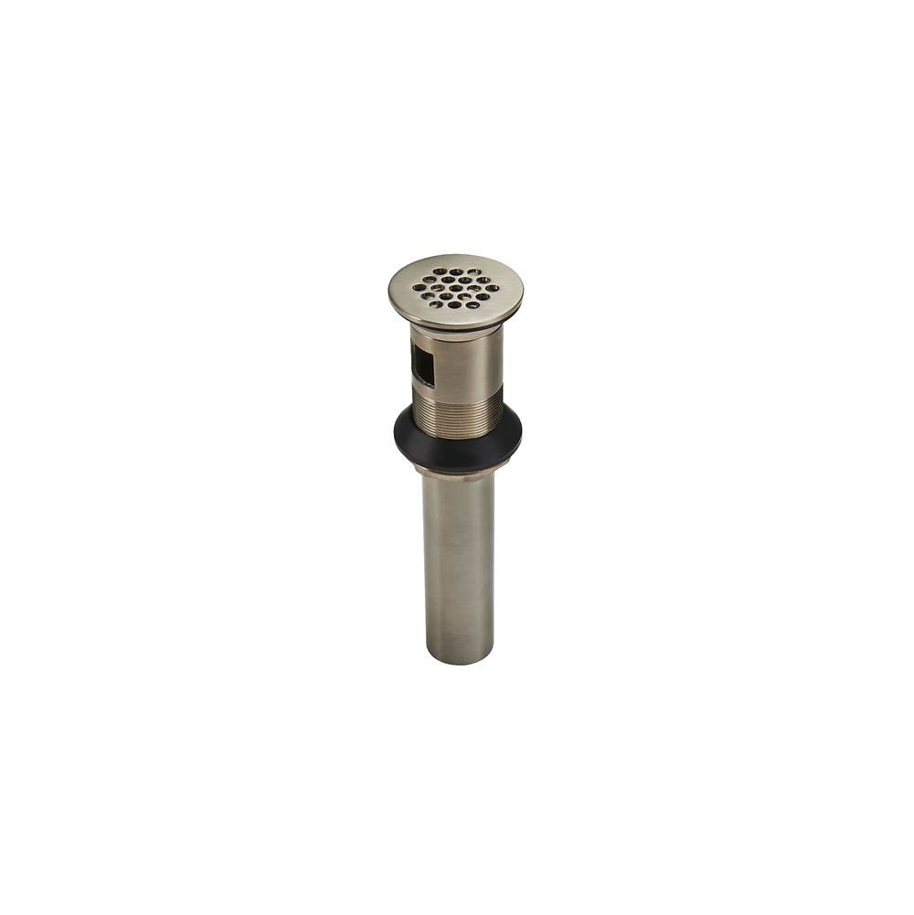 Pfister - Grid Strainer with Overflow in Brushed Nickel - Brushed Nickel
