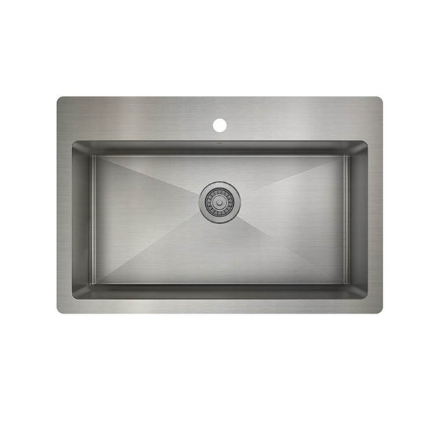 Prochef by Julien - Proinox H75 Kitchen Sink Dualmount, Single 30X16X9 - Stainless Steel