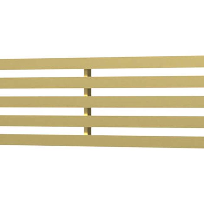 Quick Drain - Drain Cover Lines 40In Brushed Gold