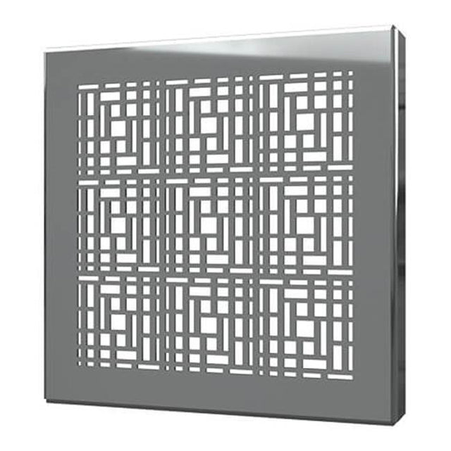 Quick Drain - Square Drain Cover 6In Deco Polished Ss