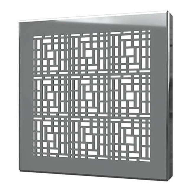 Quick Drain - Square Drain Cover 5In Deco Polished Ss