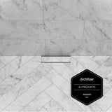 QM Drain - Delmar Series. Supreme Tile In +  Drain  Polished - Polished