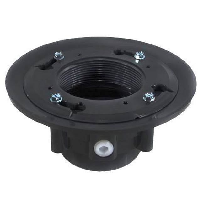 QM Drain - PVC High Flow 3'' x 4'' Drain Base with Clamping Ring