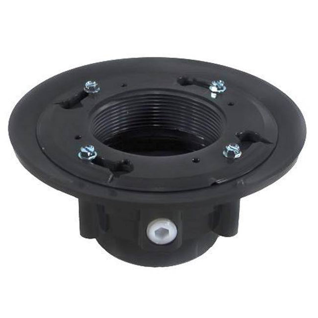 QM Drain - PVC High Flow 3'' x 4'' Drain Base with Clamping Ring