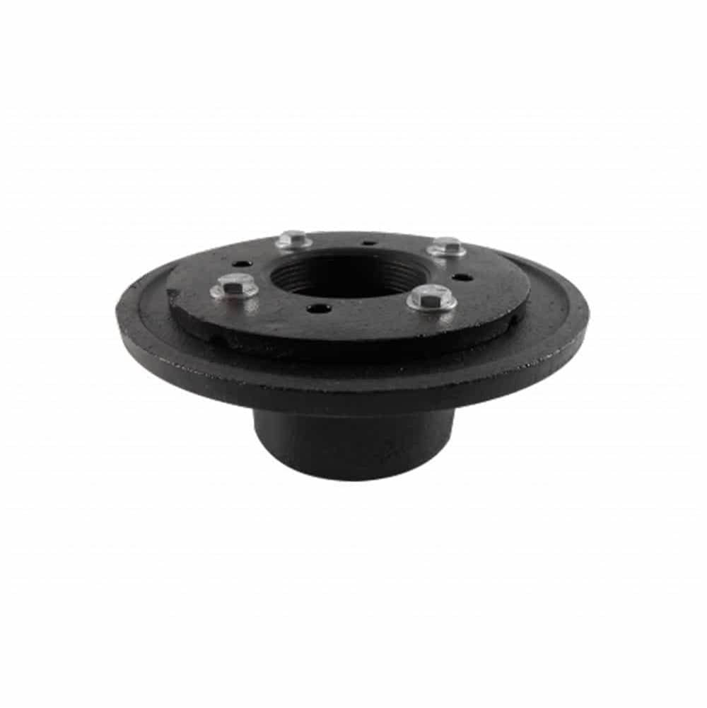 QM Drain - Cast Iron Flange Drain 2'' throat, 2'' threaded outlet