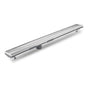 QM Drain - Lagos Series. 36'' Adjustable Kit (2'' outlet):  Mist (Tile-in) Line. Satin - Satin