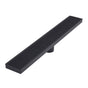 QM Drain - Delmar Series. 36'' Standard length Plain Edge linear drain. Wedgewire Line. Black - Black