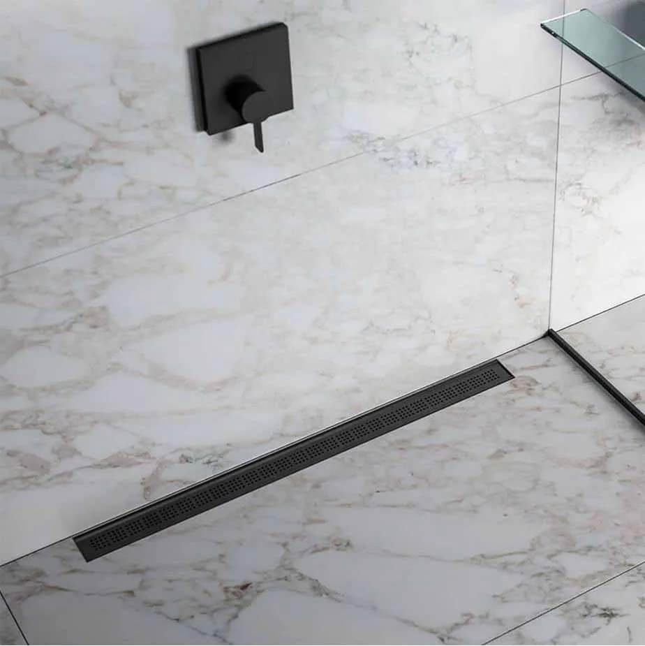 Bay Series. Ria Linear Drain 48''. Black