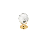 Richelieu America - Contemporary Swarovski Crystal and Gold/Brass Knob - 993 - Brass,Clear