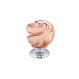 Richelieu America - Traditional Murano Glass and Metal Knob - 9030 - Chrome,Rose