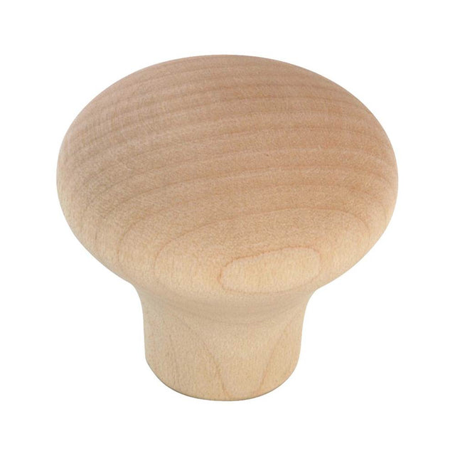 Richelieu America - Eclectic Wood Knob - 50 - Unfinished Maple