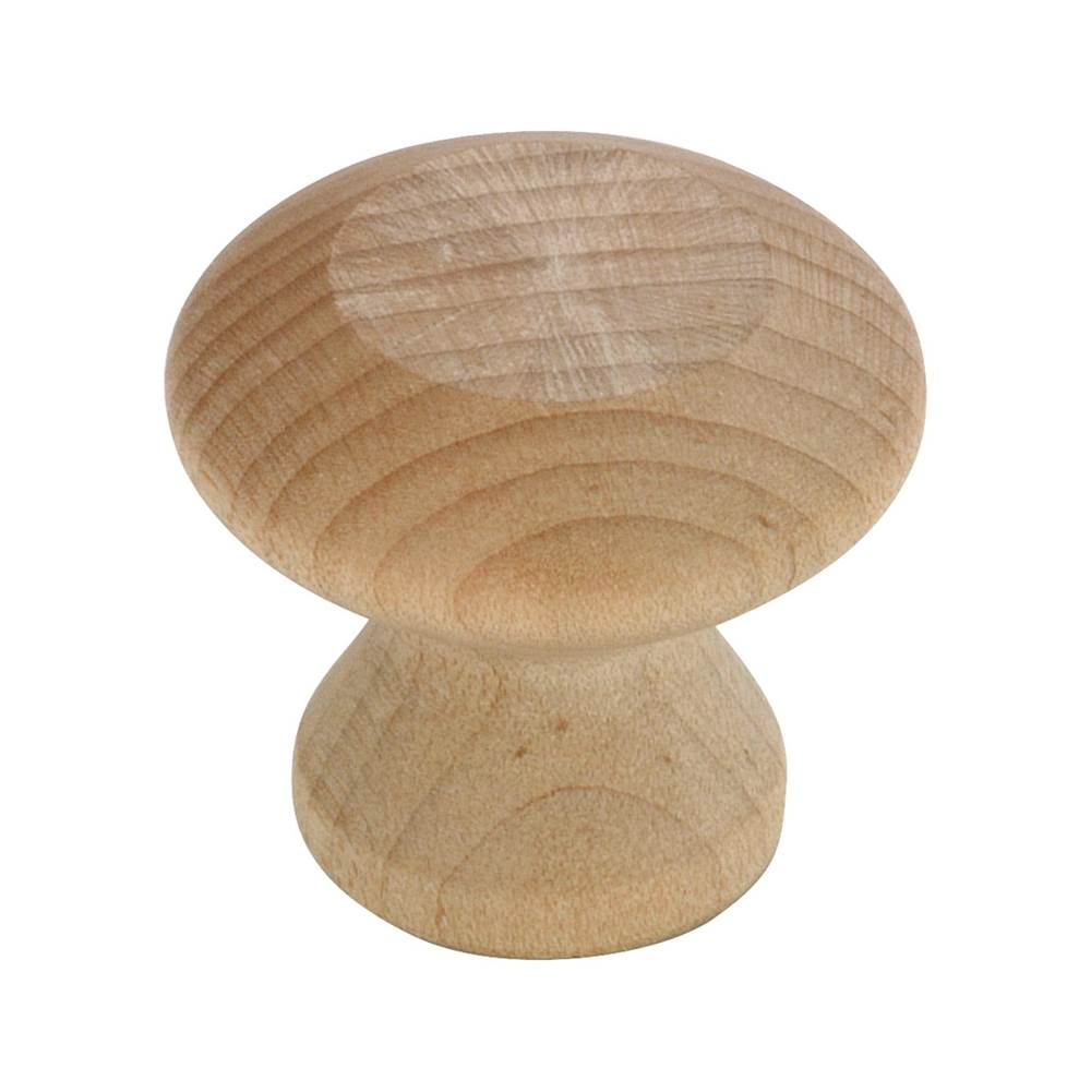 Richelieu America - Eclectic Maple Wood Knob - 118 - Unfinished Maple