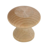 Richelieu America - Eclectic Maple Wood Knob - 118 - Unfinished Maple