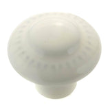 Richelieu America - Traditional Ceramic Knob - 1322 - White